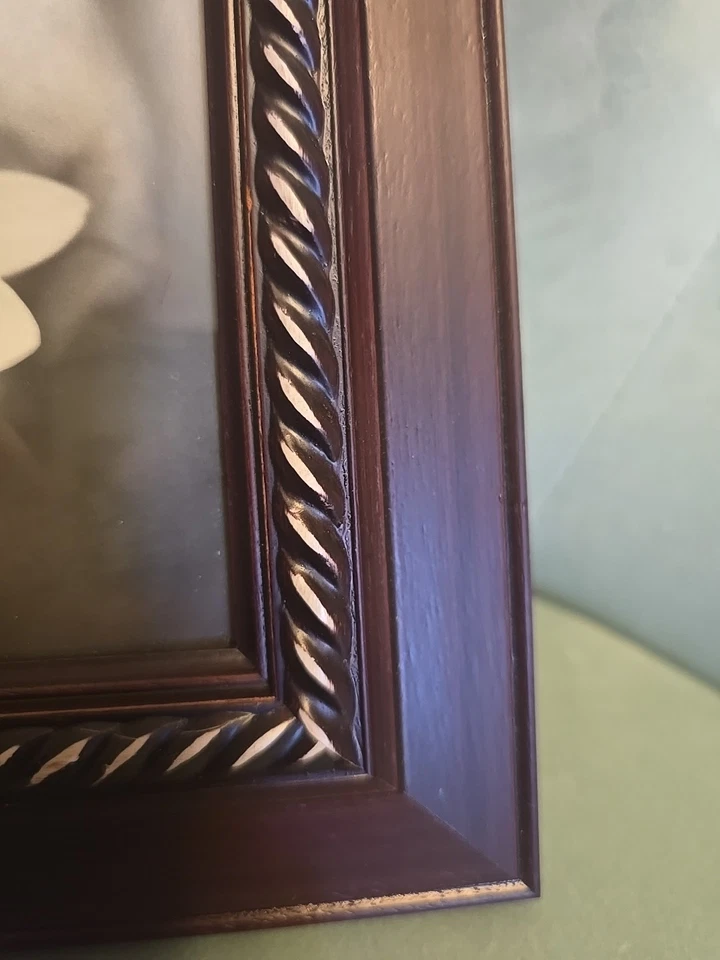 MARCO DE MADERA MARTHA STEWART Acento Cuerda Envejecida Diaria 5 X 7 Nuevo Foto 2 de 4