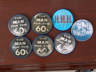 campaign pin pinback button political badge election LOCAL ADVERTISING