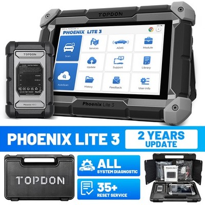 TOPDON Phoenix Lite 3 ECU Coding Full System Diagnostic Scanner Topology Mapping