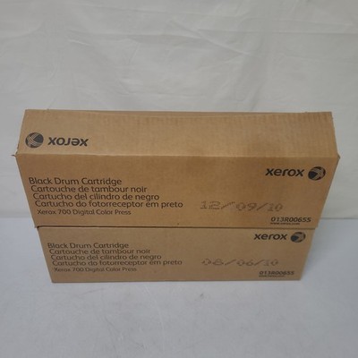 Xerox 700 Digital Color Press Black Drum Cartridge 013R00655 Lot of 2