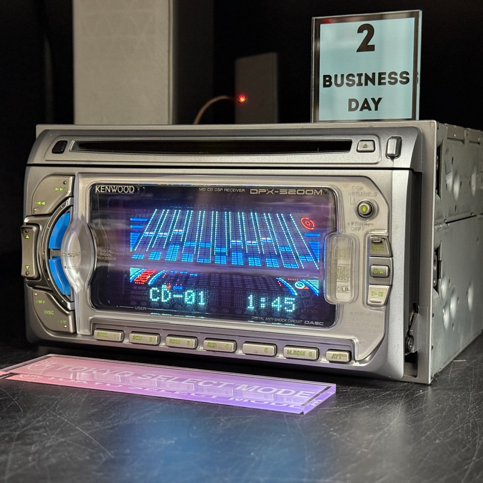 Kenwood DPX-5200M 2DIN CD MD Player Car Audio Added Bluetoot