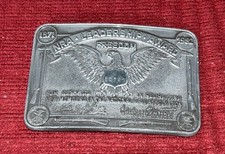 Vintage 1982 NRA Leadership Award Belt Buckle 20744 National Rifle Association