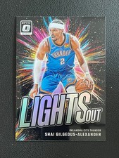 Shai Gilgeous-Alexander 2024-25 Panini Donruss Optic Lights Out Holo Prizm #11
