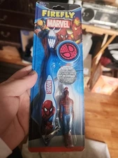 *RARE* Firefly Marvel SPIDERMAN Toothbrush w/ Mini Chain Figurine&Travel Kit