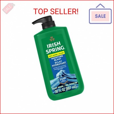 Irish Spring Mens Body Wash, Moisture Blast Body Wash for Men, Feel Fresh All Da