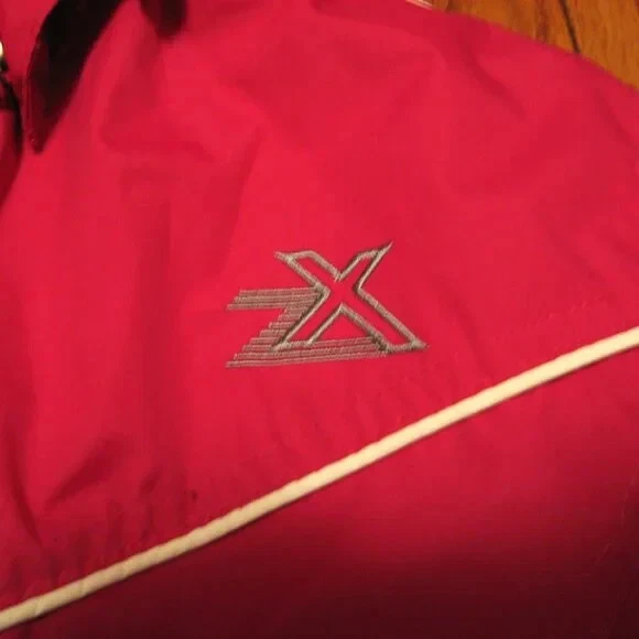 Zero X Posur full zip women's rain coat with hood Red size 1X - Image 4 of 4