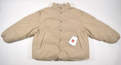 NWT Unisex The North Face Red Box Down Jacket  $400 XL mushroom grey oversized