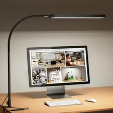 SKYLEO Led Desk Lamp - Desk Light for 33.5" Tall - Flexible Gooseneck - 5 Col...