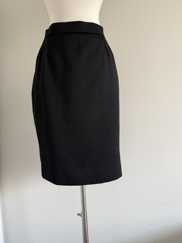 Saint Laurent, VINTAGE Yves Saint Laurent ZIP SIDE LINED SKIRT SZ 44F / US 12 MADE IN FRANCE