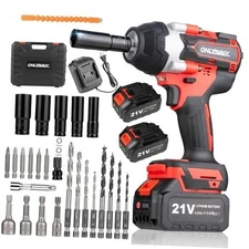 Cordless Impact Wrench1/2, 750Ft-lbs (), 21V Power Impact 1000N.m Updated