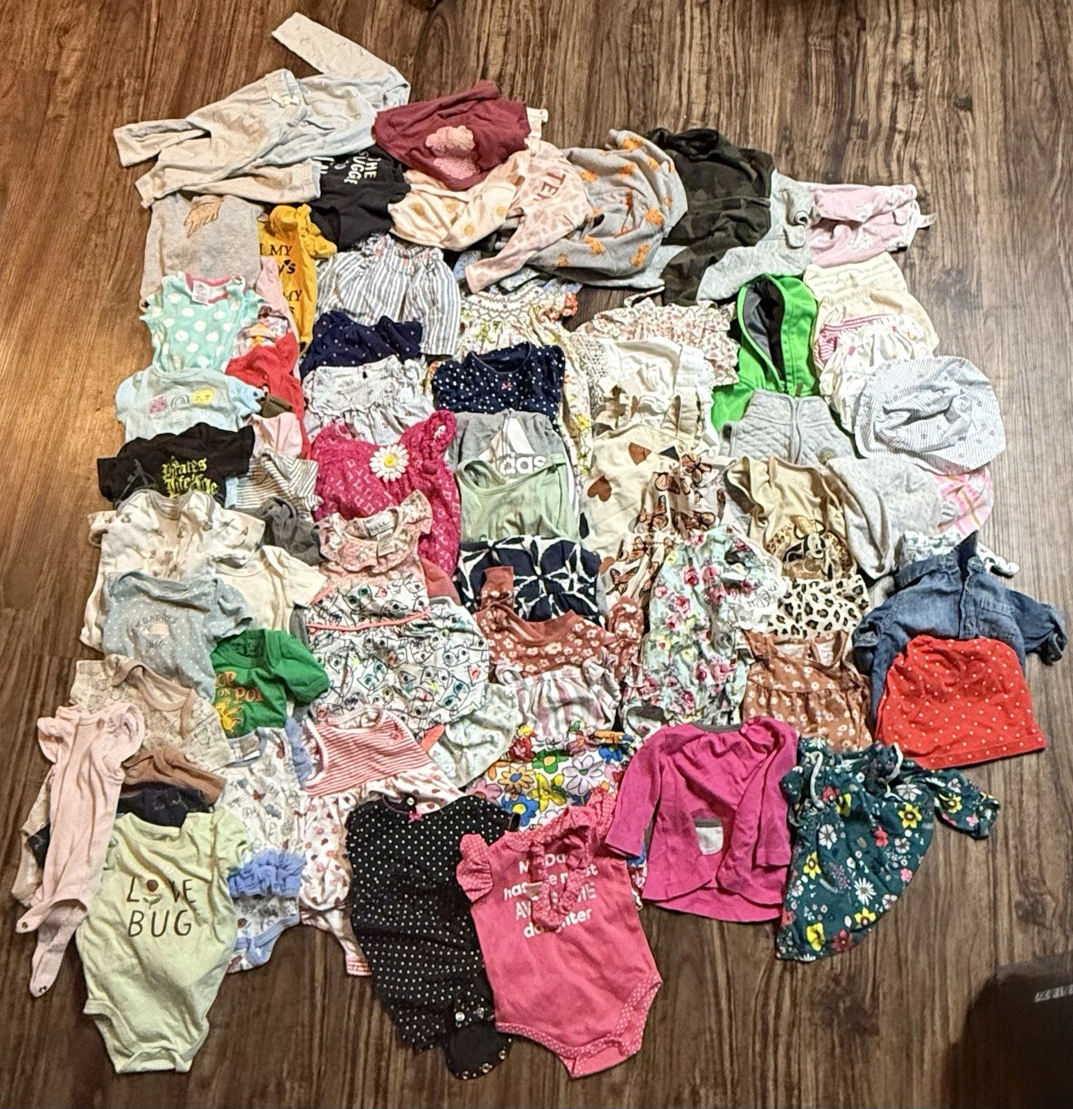 3-6 Months Girls Clothing Lot Sleepers, Dresses, Pants, Tops, Hats, One Pieces