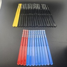 Vintage Pan Am Airlines Stir Stick (lot of 31) Blue,Red,Yellow,Black