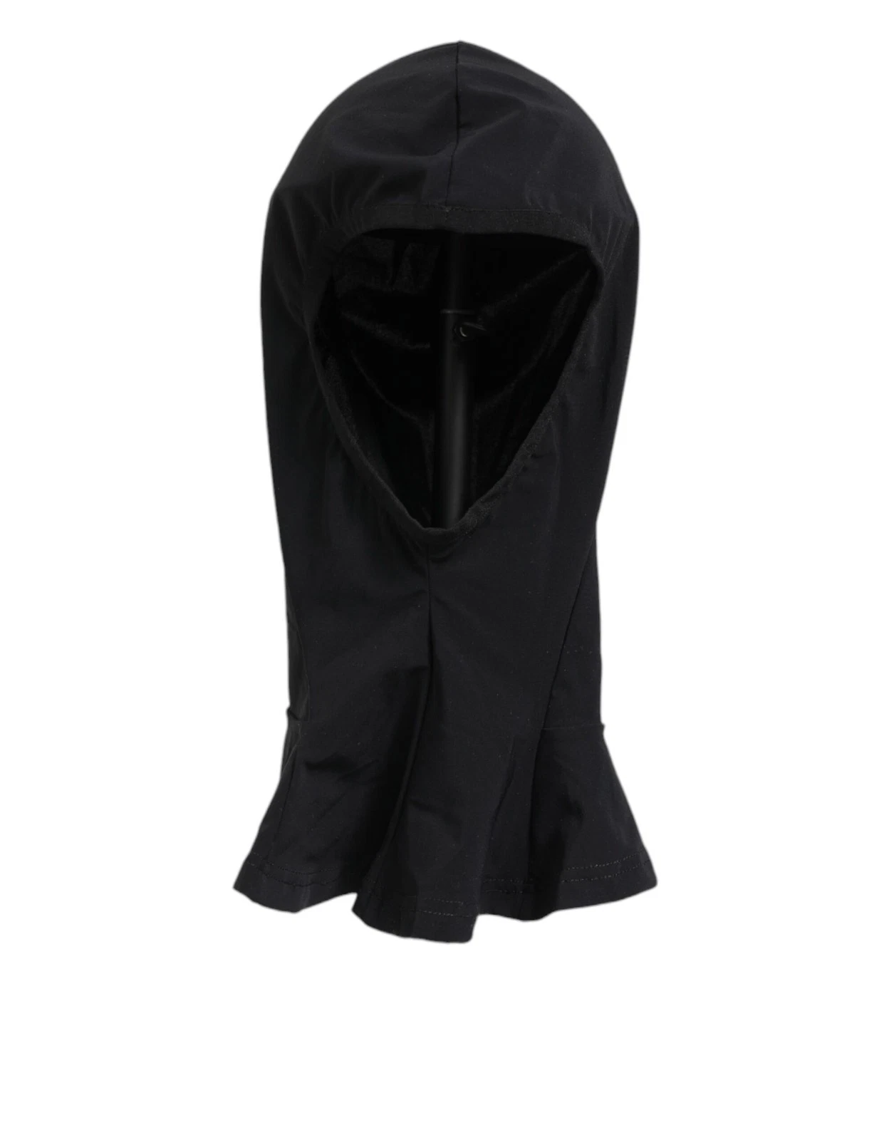 Dolce & Gabbana Black Nylon Elastane Balaclava Hood Face Cover Men's Hat