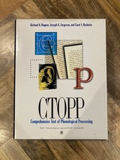 CTOPP Comprehensive Test of Phonological Proc...