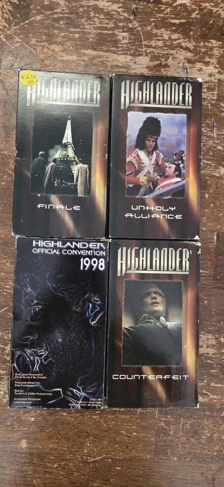 Highlander VHS Set Of 4 - Image 2 of 2