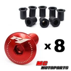 Red Windscreen Fairing Bolts Screws Kit For Yamaha YZF R1 99-01 02 03 04