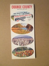 Chevron Standard Oil Map of Orange County California 1968
