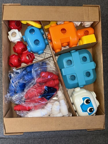 Vintage! NEU! Tomy Popoids Cosmic Crackbot Set 57 Teile Nr 5206 Orig Karton - Bild 3 von 15