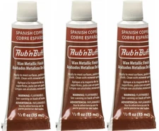 M00200x3 MOREZMORE Fresh Amaco Rub 'n Buff SPANISH COPPER 3 Pack Wax Metallic