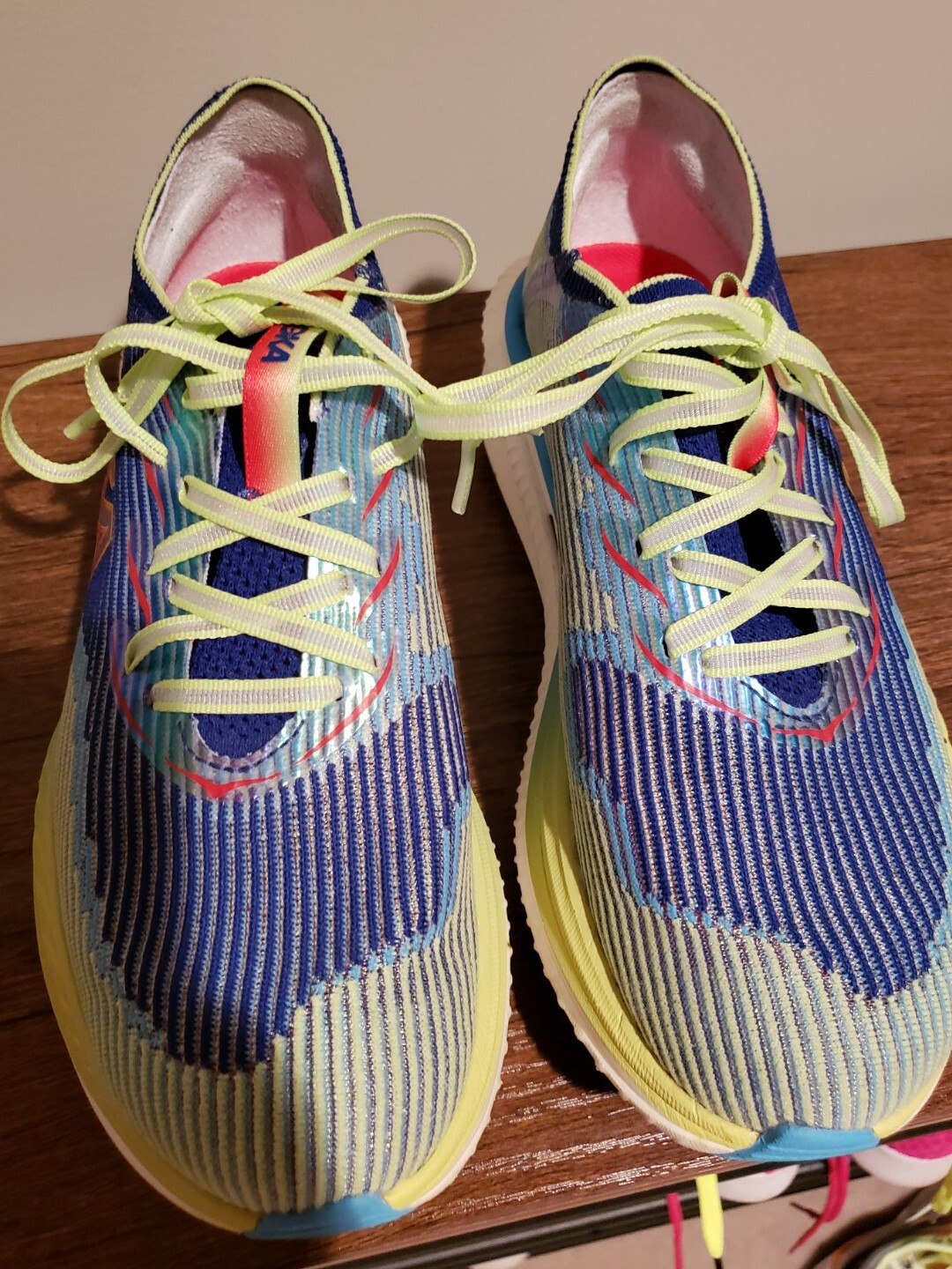 Hoka Cielo X1 Evening Sky/Lettuce Mens Sz 7.5 Womens Sz 8.5 image 3
