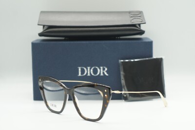 NEW CHRISTIAN DIOR MISSDIORO B31 2200 DARK HAVANA AUTHENTIC