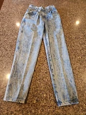 P S Gitano Jeans Acid Wash High-Waisted Womens 10 Average Tapered Vintage
