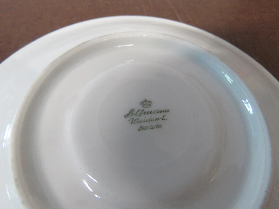 Seltmann Weiden Porzellan Isolde graues Bastdekor: Untertasse für Teetasse - Bild 3 von 3