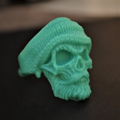 Skull Ring Wax patterns for lost wax casting Gold jewelry (2 pcs)_701440