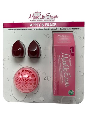 Makeup Eraser Combo Set 1 Makeup Eraser 1 Washball 2 Washable Makeup Sponges