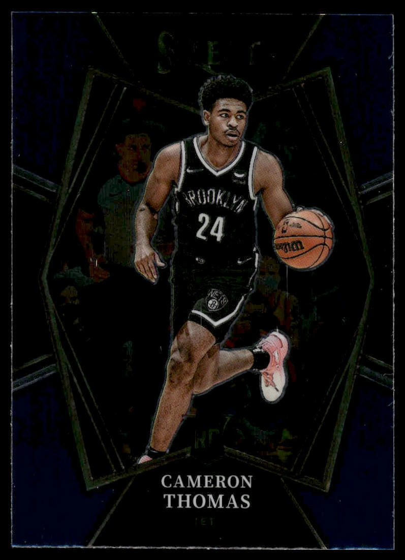 2021-22 Panini Select #126 Cameron Thomas Blue (Retail Base) Brooklyn Nets