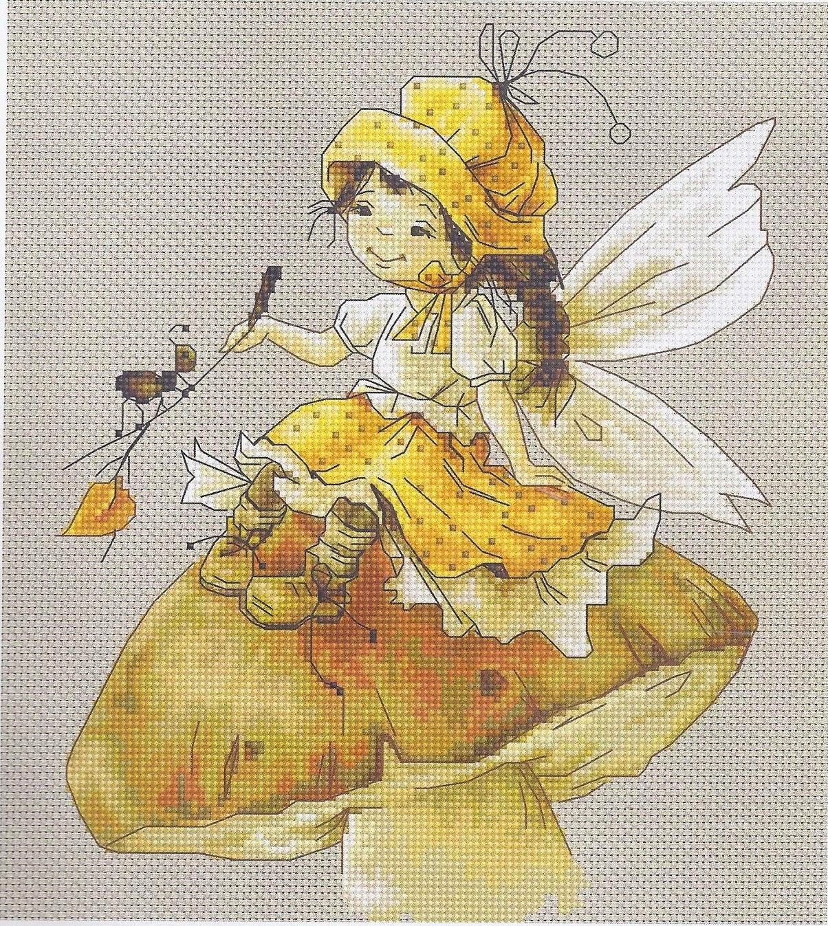 Luca S Cross Stitch Kit -  Toadstool Fairy B1109