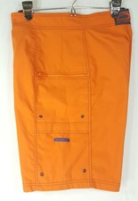 Men's Old Navy Cargo Board Surf Shorts Orange sz M              s3 