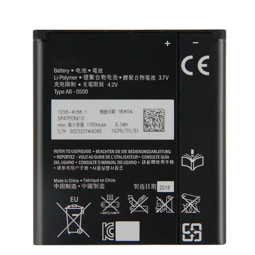 Batería de teléfono BA900 para Sony Xperia E1 GX TX LT29i SO-04D S36H ST26I C1904 C2105 - Imagen 6 de 6