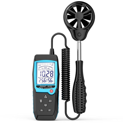 H12 Digital Anemometer Handheld Wind Speed Meter with Extended Wind Sensor, Meas