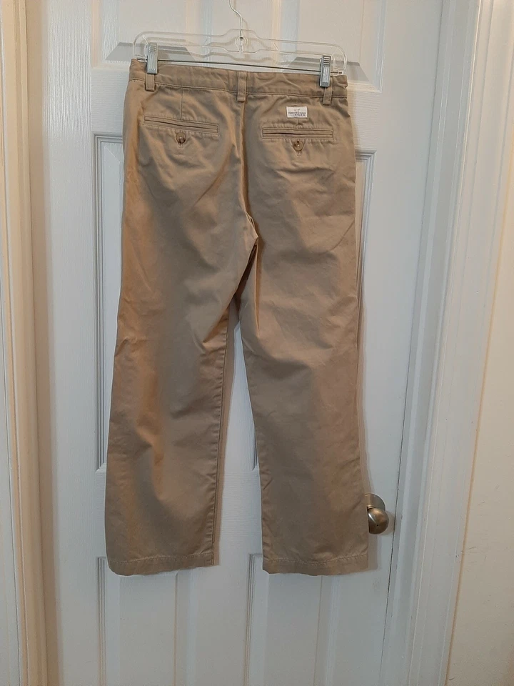 Pantalones chinos Vineyard Vines para niñas talla 16 tostados cintura ajustable botón cremallera  Foto 3 de 4