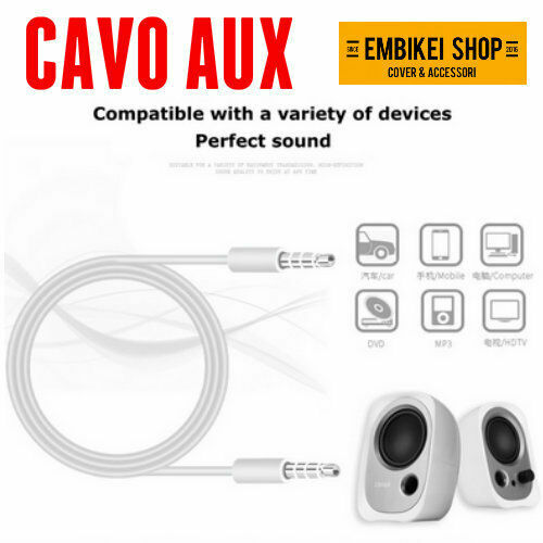 Cavo AUX Newtop 3.5mm 1 Metro - Jack Maschio/Maschio Per Auto E Smartphone - Foto 7