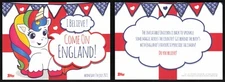 2021 Topps Inflatable Unicorn I Believe! Come On England Football Card