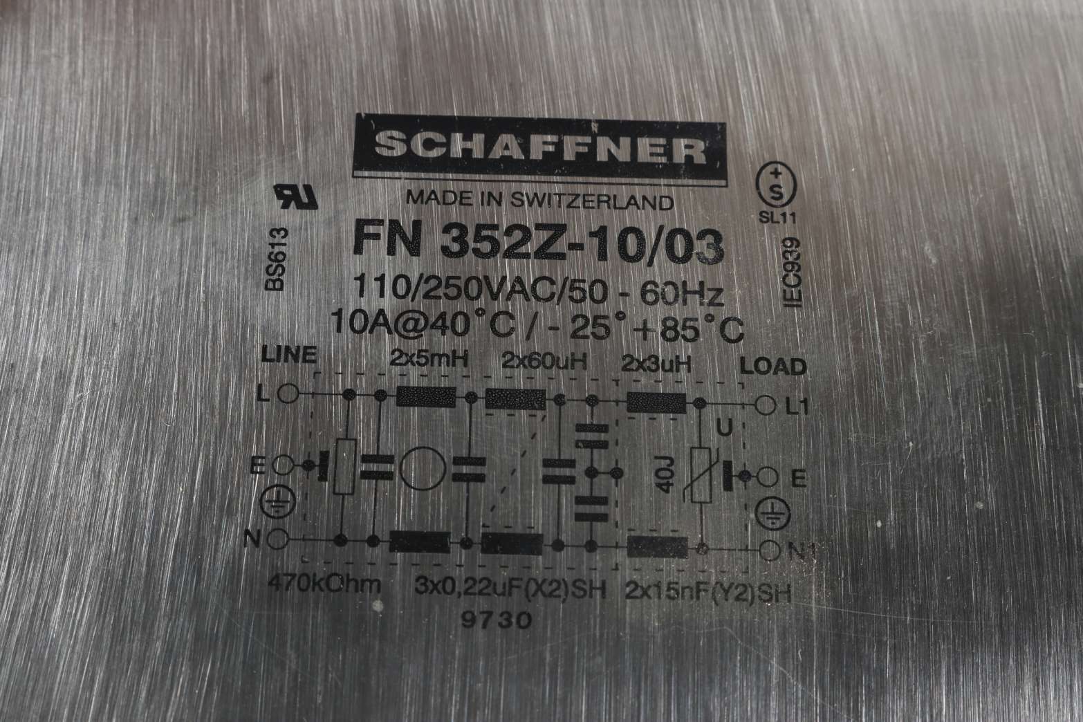 Schaffner FN352Z1003 Industrial Control System for sale online eBay