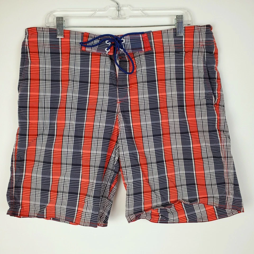 Bañador Zachary Prell para hombre talla 38 gris a cuadros a cuadros a cuadros Foto 2 de 4