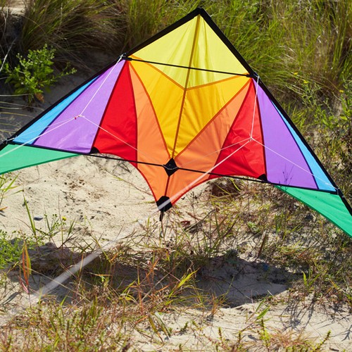 HQ Stunt Kite Trigger Rainbow Ready 2 Fly 175 x 90cm - Picture 3 of 5