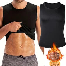 Cami Slimming Men Sauna Sweat Vest Tummy Control BodyShaper Weight Loss Tank Top