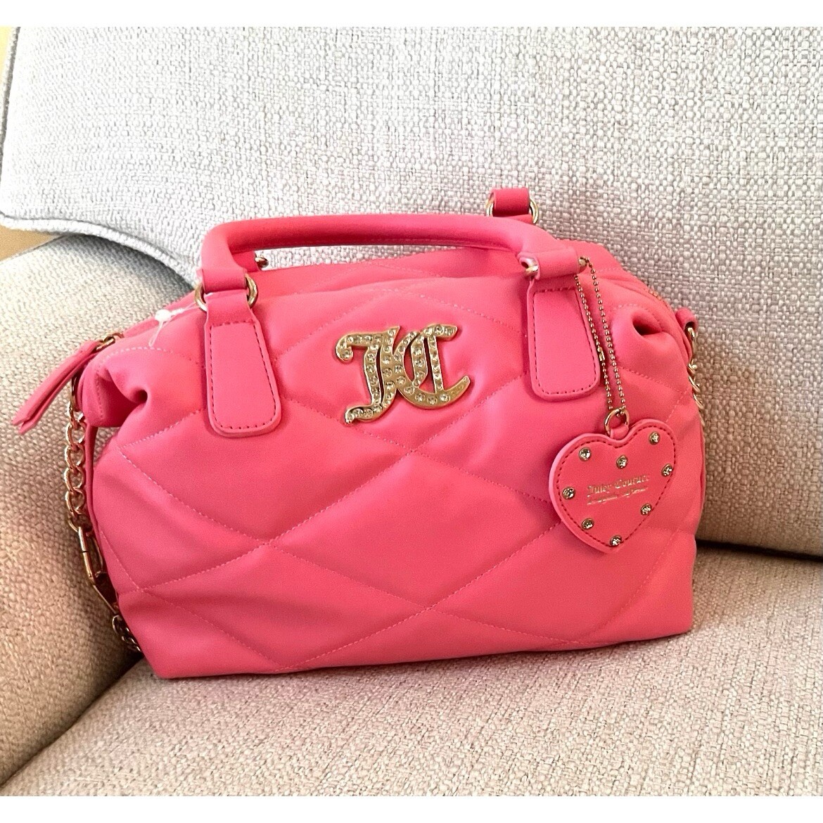 Juicy Couture Brighter Than A Diamond Satchel Pink Lemonade