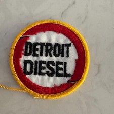 Detroit Diesel Patch White Red Yellow-Trim Sewing & Craft Embroidered Iron-On