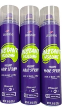 Aussie Hairspray INSTANT VOLUME 10oz ( 3 pack ) green