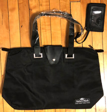 NatureMade Carry on Tote / Overnight  / Travel Bag Black w/Zebra Interior NEW
