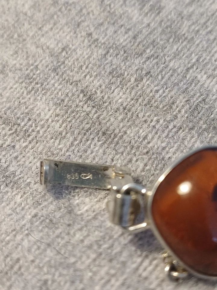 Vintage Bernstein Armband mit Silber 835 - Bild 2 von 4