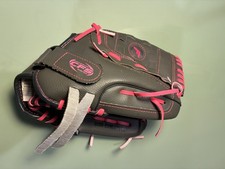 Franklin Youth Baseball Glove New 10.5" Gray Pink Trim Right Hand Throw 22708