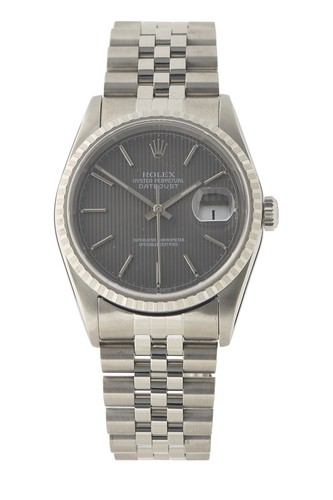 Rolex Stainless Steel Tapestry Datejust 16200 36mm - WGACA