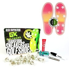 Golfkicks DIY Golf Cleats Kit Transform Sneakers into Golf Shoes Fun Gift Com...