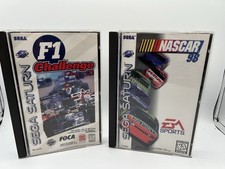 Sega Saturn UNTESTED lot: F1 Challenge & Nascar 98 - Both Complete UNTESTED